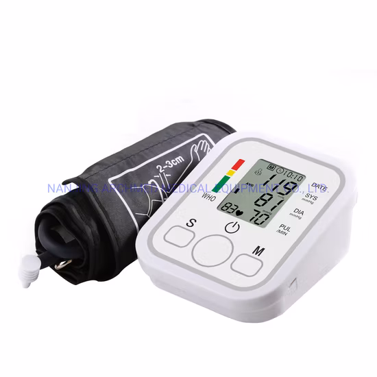 Medical Home Care Automatic Sphygmomanometer Arm Electronic Blood Pressure Monitor with LCD Digital Display and Voice Broadcast