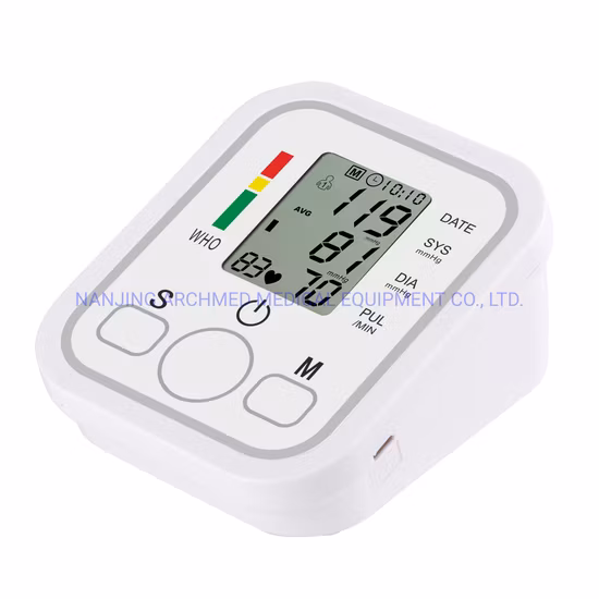 Medical Home Care Automatic Sphygmomanometer Arm Electronic Blood Pressure Monitor with LCD Digital Display and Voice Broadcast
