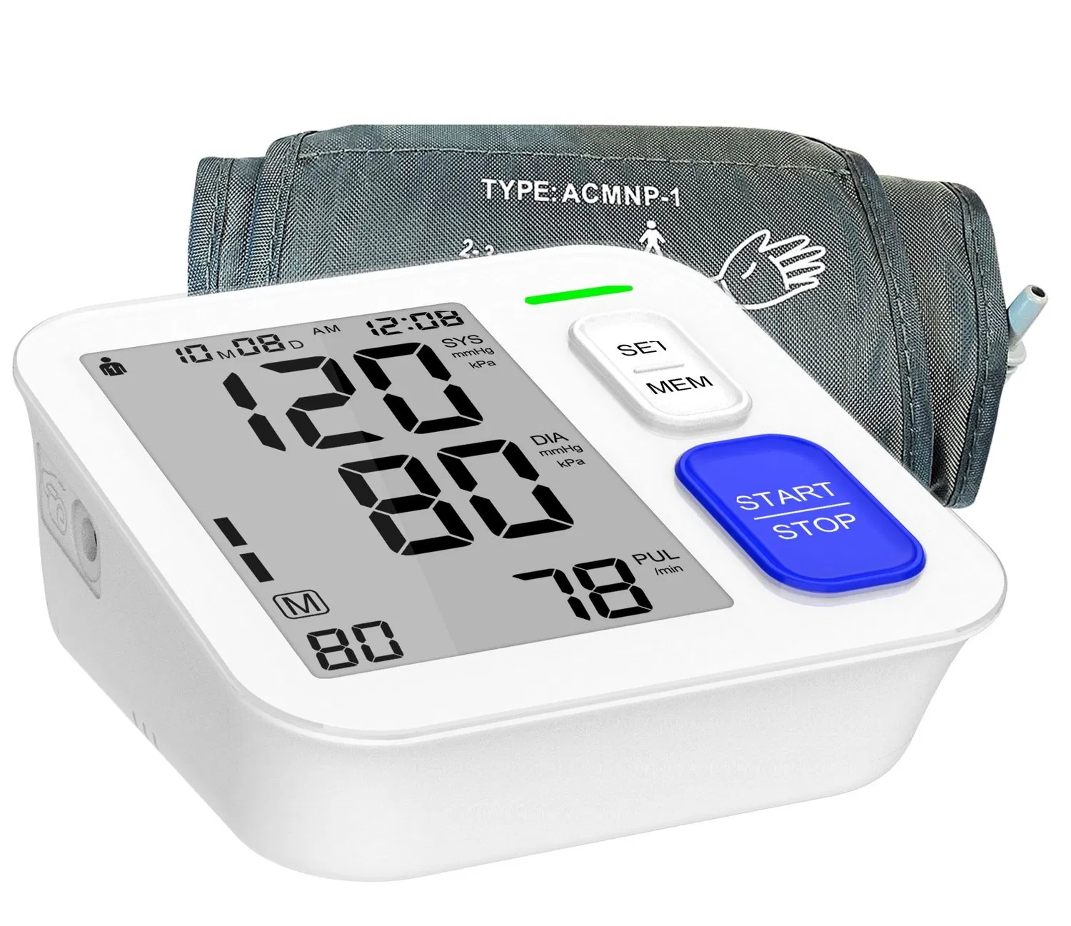 Jziki Tensiomètre automatique pour le haut du bras, tensiomètre numérique, tensiomètre numérique