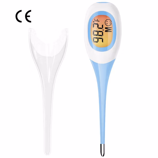 Thermomètre numérique tête dure/tête souple/pointe Flexible thermomètre numérique étanche avec batterie pour enfants adultes