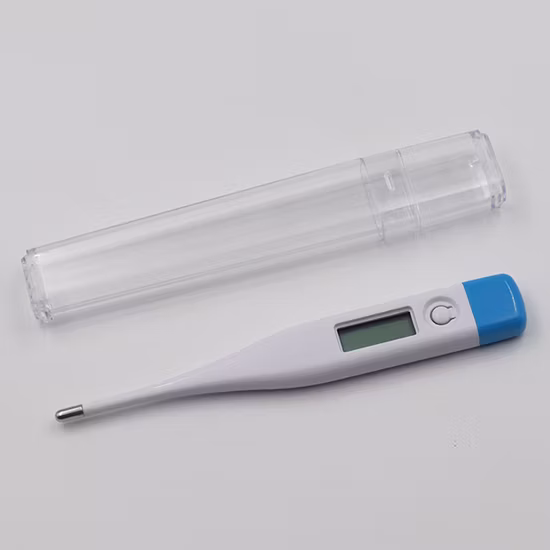 Utilisation à domicile à l'hôpital, pointe rigide, bureau, hôpital, supermarché, étanche, LCD, sonde numérique médicale, thermomètre numérique clinique électronique pour bébé et adulte avec CE